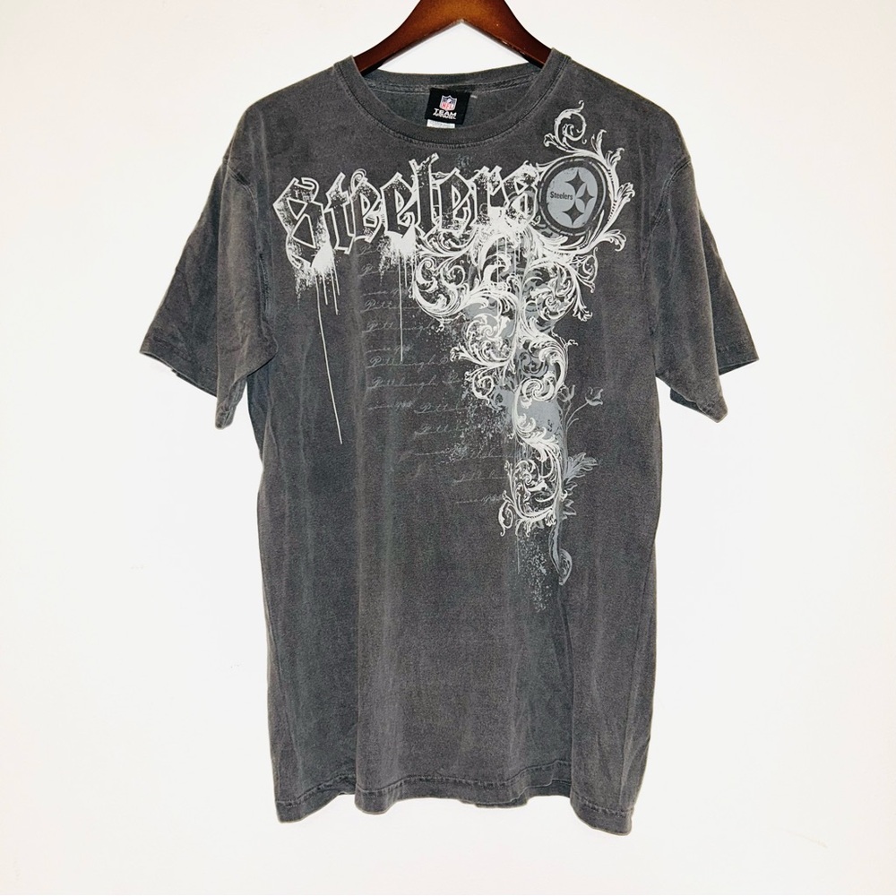 Vintage‎ Steelers Gray Graphic T-Shirt